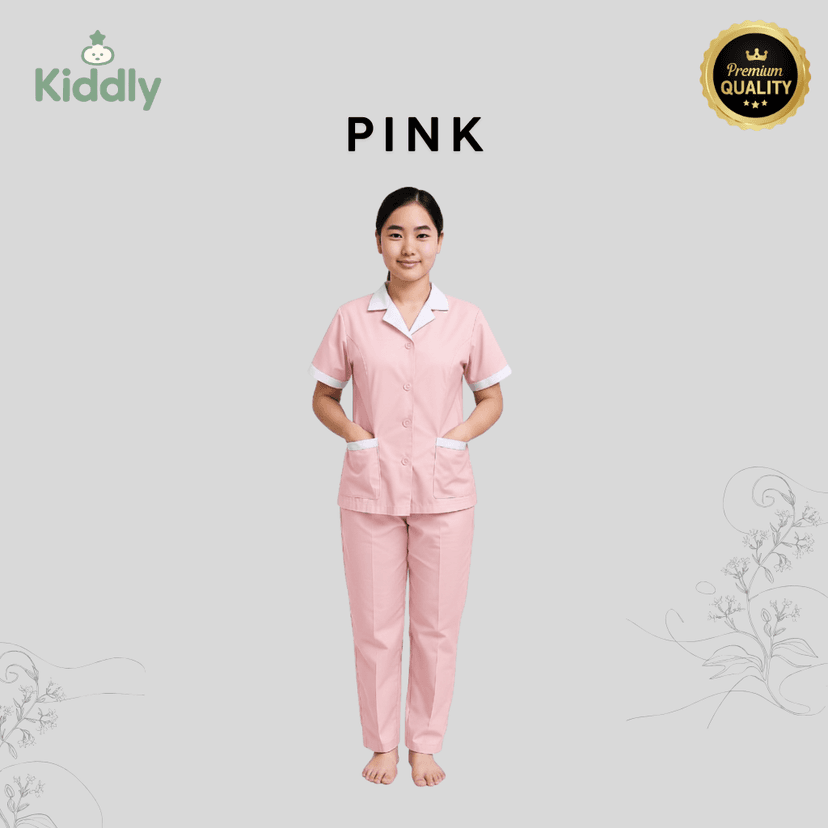 Kerah Putih - Pink